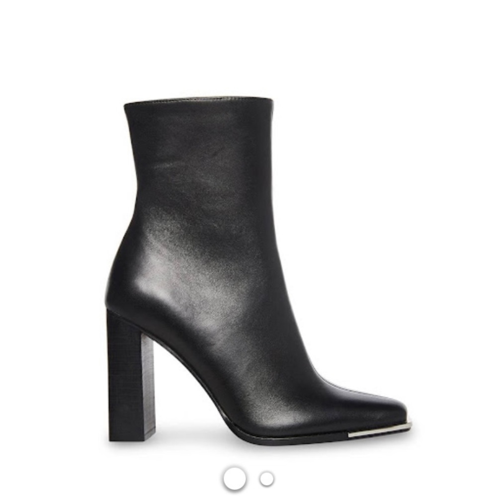 Falcon Black Leather Booties